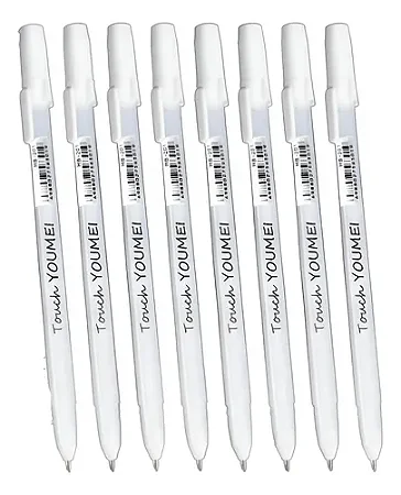 Caneta em Gel Branca TOUCH unid