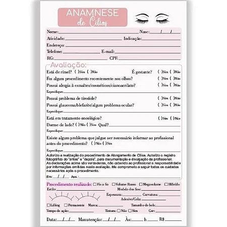 FICHA DE ANAMNESE