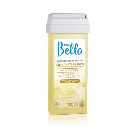 CERA ROLL ON CHOCOLATE BRANCO DEPIL BELLA 100G