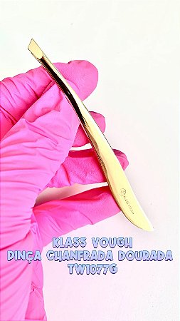 PINCA CHANFRADA DOURADA KLASS VOUGH TW1077G