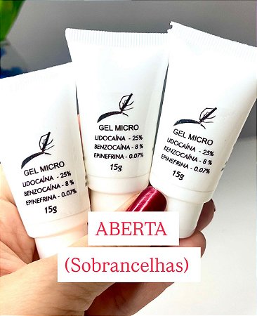 ANESTÉSICO PELE PELE ABERTA SOBRANCELHAS 15G