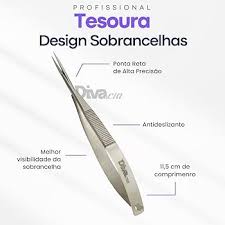 TESOURA ALICATE RETA PARA SOBRANCELHAS CASTROVIEJO - DIVA