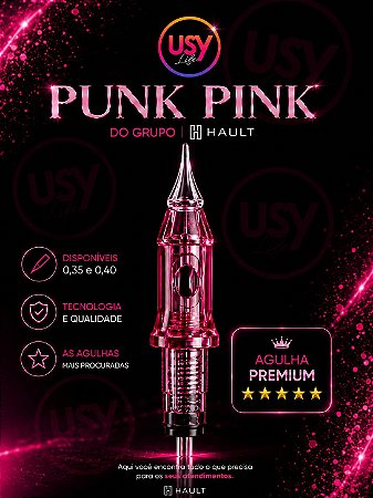AGULHA PUNK PINK LIGHT EASY CLICK 1P (0.35mm/0.40mm)