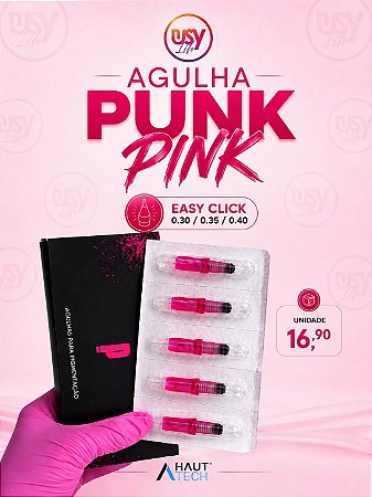 AGULHA PUNK PINK LIGHT EASY CLICK 1P (0.30/0.35/0.40) UNIDADE