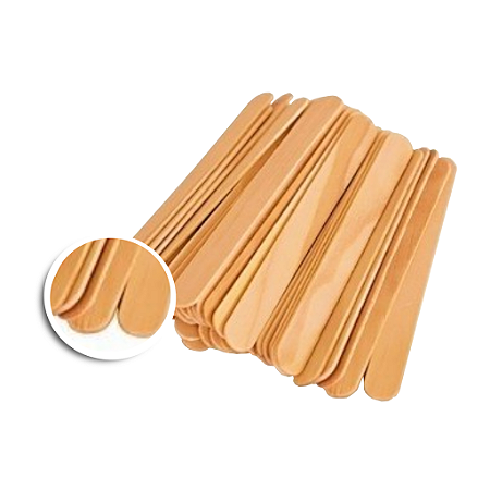 Espátula Abaixador de Língua - Palito para Depilação c/ 100 un.