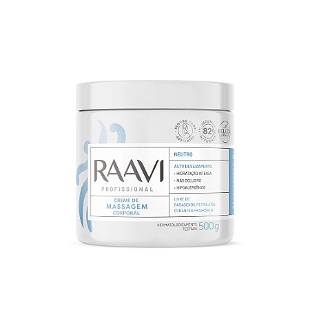 CREME DE MASSAGEM NEUTRO 500G RAAVI