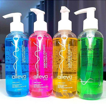 SABONETE FACIAL E CORPORAL ALLEVA 200ML