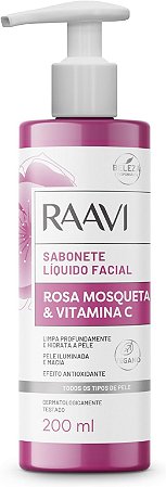 SABONETE FACIAL RAAVI - ROSA MOSQUETA 200ML