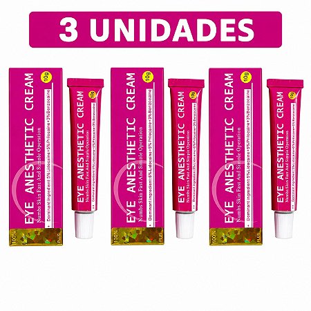 KIT 3 EYE CREAM ORIGINAL IMPORTADO PARA MICROPIGMENTAÇÃO 10G