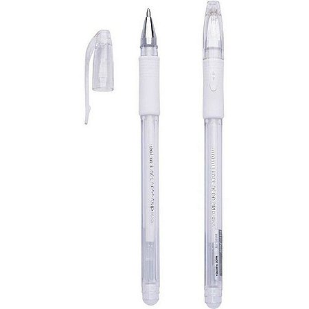 CANETA EM GEL BRANCA UNID