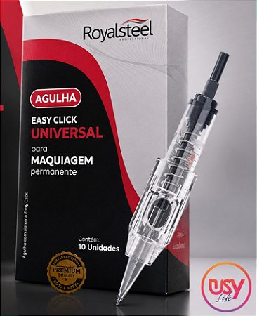 AGULHA EASY CLICK ROYAL STEEL C/ Anvisa 1 PONTA 0.30mm CÁPSULA UNID