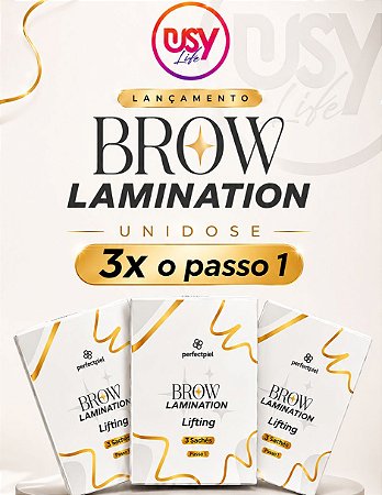 KIT BROW LAMINATION UNIDOSE 3 SACHÊ PASSO 1 PERFECTPIEL