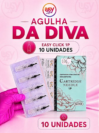 KIT 10 AGULHAS EASY CLICK DA DIVA 1P 0.30 - Com Anvisa