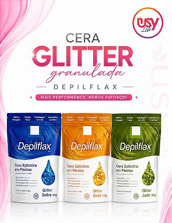 CERA GLITTER DEPILFLAX 1KG