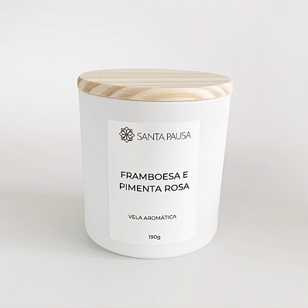 Vela Framboesa e Pimenta Rosa