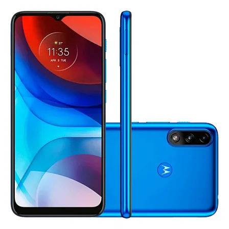 Smartphone Moto E7 Power 32gb 2gb Ram Azul Metalico Seminovo - Excelente (Recondicionado)
