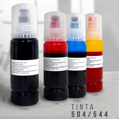 REFIL DE TINTA PARA EPSON 544  504 500- EVOLUT XFULL