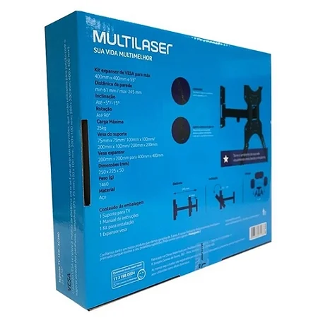 Suporte Multilaser Para TV/Monitor 23" a 55" AC260