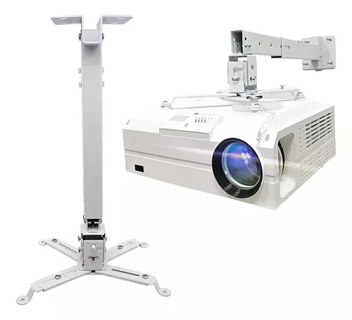 Suporte Projetor De Teto Parede Universal RegulaveL BRANCO