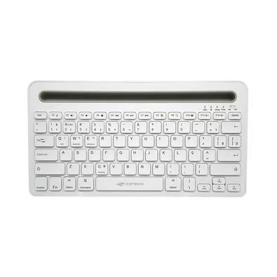 TECLADO SEM FIO BLUETOOTH MULTI DEVICE K-BT100BK C3TECH BRANCO
