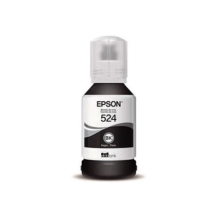 REFIL DE TINTA EPSON - T524 PRETA ORIGINAL 524 127ML