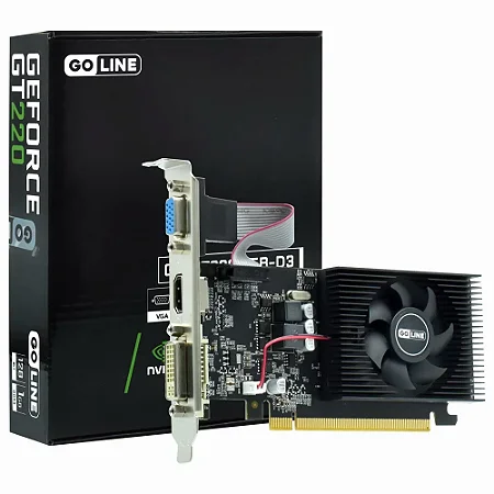 Placa de Vídeo Goline 1GB GeForce GT220 DDR3