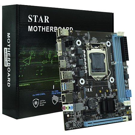 Placa Mãe STAR MW-H81G573 Socket LGA 1150 / VGA / DDR3 com I5 4440