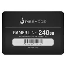 SSD Rise Mode Gamer Line, 240GB, SATA 3 Leitura: 530MB/s, Gravacao: 520MB/s, Preto - RM-SSD-240
