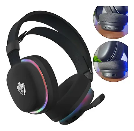 FONE DE OUVIDO SEM FIO HEADSET GAMER BLUETOOTH KON/EG350 RECARREGAVEL EVOLUT
