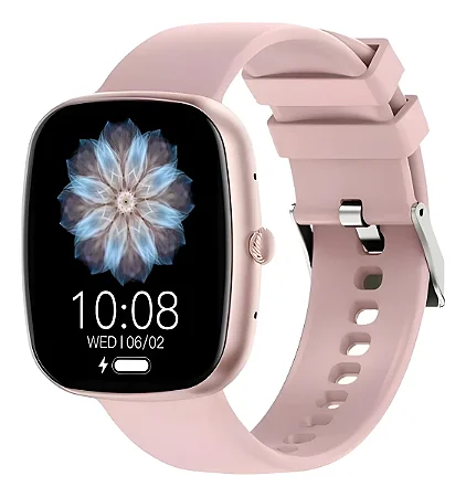SMART WATCH EASY A PROVA DAGUA 1 ATM BAT.  100 MODOS DE ESPORTES Cor:ROSA