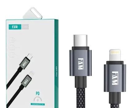 CABO DE DADOS LIGHTNING PARA TIPO C 1M FCA-H5C1 FAM
