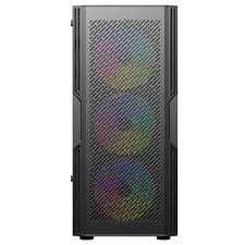 GABINETE GAMER BG-063 KHALI PRO PRETO BLUECASE - 4X FANS RAINBOW / VIDRO TEMPERADO / USB 3.0 / ATX / MICRO-ATX /MINI-ITX