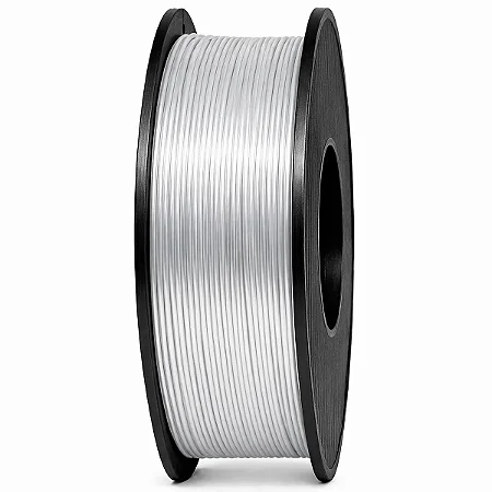 Filamento PLA Silk Prata - 1,75mm - 1Kg