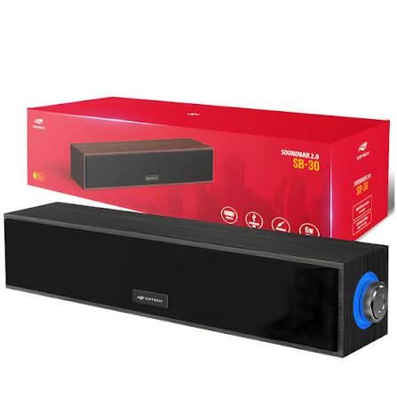CAIXA DE SOM SOUNDBAR 2.0 SB-30BK PRETO 6W C3TECH