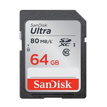 Cartão SD 64GB Sandisk/Kingston