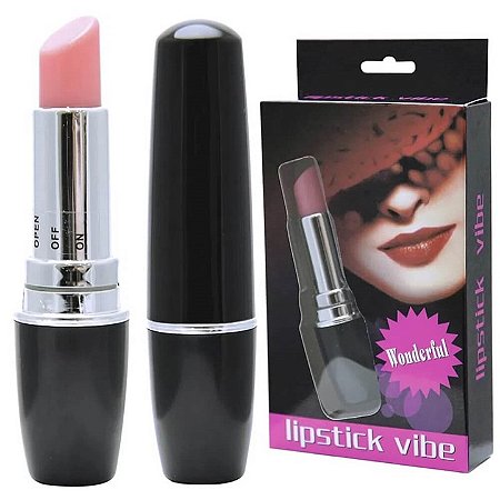 Lipstick Vibe Vibrador em formato de Batom Vibração única - Importado