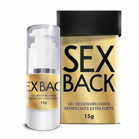 Sex Back Gel Dessensibilizante Refrescante Extra Forte 15g - Sexy Fantasy