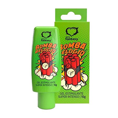 Bomba Relógio Gel Estimulante Super Intenso Efeito Eletrizante 15g - Sexy Fantasy