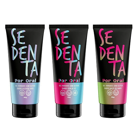 Sedenta Por Oral Gel Comestível Com Glitter sabores 50g - Pepper Blend