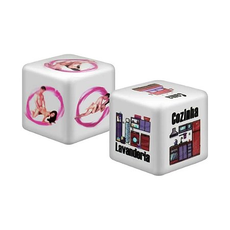 Dados Jogo do Prazer Hot Color - Diversão ao Cubo