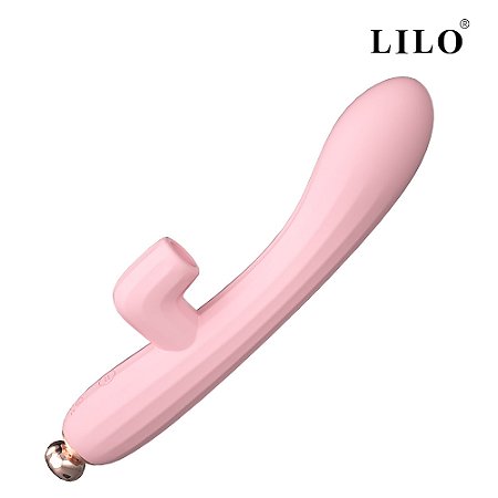 Vibrador de ponto G e clitóris com pulsação, recarregável - Lilo - Importado