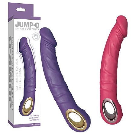 Vibrador Ponto G Recarregável em formato de Pênis com 10 modos de Vibração - Importado