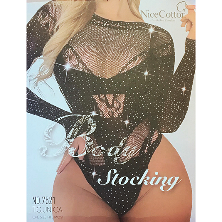 Bodystocking com Strass - Sex Fire