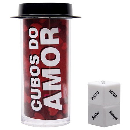 Dados Cubos do Amor Unissex - Diversão ao Cubo