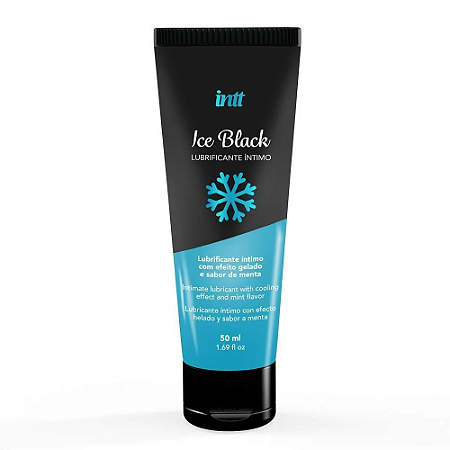 Lubrificante Beijável Ice Black 50ml - Menta - Intt