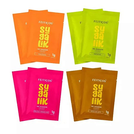 Sachê Sugalik Gel Sugador Líquido Beijável 1g - Feitiços
