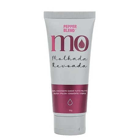 MO Molhada Revoada Gel Excitante Sabor Tutti-Frutti 50g - Pepper Blend