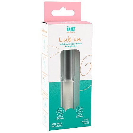 Lub-in Lubrificante Íntimo Neutro com Aplicador 5ml - Intt