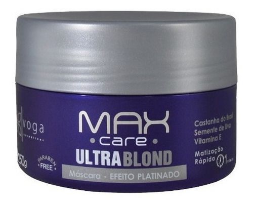 Máscara Matizadora Ultra Blond Voga Max Care Blond 250g