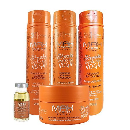 Kit Completo Cachos Max Care Curly c/ Ativador 280ml